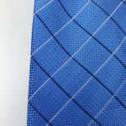 Club Room Men’s Silk Blend Tie Blue Kelley Grid Plaid Check One Size B4HP