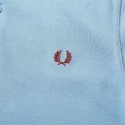 Fred Perry Twin Tipped Polo Shirt M3600 Sky Cotton Small B4HP