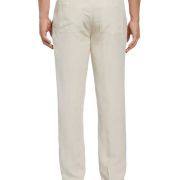 Mens Cubavera Solid Linen-Blend Textured Drawstring Pants Natural, Medium B4HP