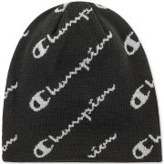 CHAMPION Reversible Black Logo Beanie One Size B4HP