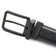 Perry Ellis Portfolio Men’s Faux Leather Reversible Belt Black/Cognac 36 B4HP