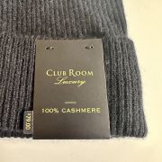 Club Room Mens Cashmere Hat Black ONE SIZE B4HP