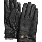 CLUB ROOM Luxury Men’s Quilted Cashmere Touch Screen leather Gloves Variety B4HP