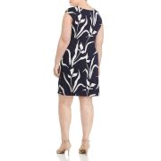 Women Plus size NIC+ZOE Iris Floral Twist Sheath Dress 3X MSRP $188 B4HP