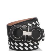 Ferragamo Men’s Gancini Woven Leather Belt – 150th Anniversary Exclusive B4HP