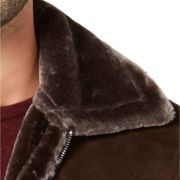 Tasso Elba Mens Faux-Shearling Flight Ja Espresso B4HP