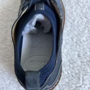 Mens Bass leather Navy plain toe lace Up Right leg single shoe size 8 1/2