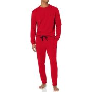 Nautica Mens Waffle Pajama Pant Set Nautica Red L B4HP