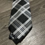 Perry Ellis portfolio Men’s Duxbury Classic Plaid Tie Black One Size B4HP