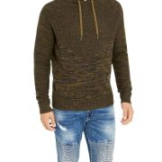 INC International Concepts INC Men’s Hooded Raglan Sweater Dark Olive XXL B4HP