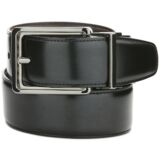 PERRY ELLIS PORTFOLIO Men's Reversible Leather Black Stitch Belt B4HP