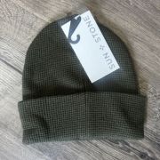 SUN + STONE Men’s Waffle Knit Beanie Olive One Size B4HP