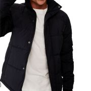 COTTON ON Mens Essential Recycled Puffer Black L B4HP