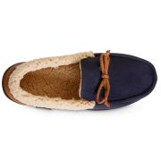 Isotoner Mens Vincent Moc Slipper Navy Blue XXL B4HP