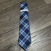 Perry Ellis portfolio Men’s Duxbury Classic Plaid Tie Blue One Size B4HP