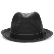 Dorfman Pacific Men’s Braid Fedora Hat Black L B4HP