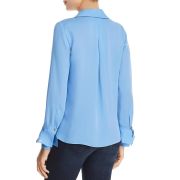 women Kobi Halperin Maisie Long-Sleeve Silk Blouse XS Clear Sky B4HP