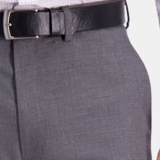 J.M. Haggar Mens Premium Classic Fit Stretch Med Grey Pants 40×32 B4HP