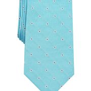 Club Room Men’s Blue White Dixon Floral Classic Silk Blend Necktie One Size B4HP