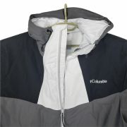 Columbia Men’s Hazel Deli Colorblocked Black, White And City Grey Jacket XL B4HP