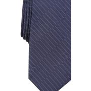 ALFANI Men’s Maximus Solid Micro Diagonal Broken Stripes One Size Navy Tie B4HP