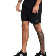 RVCA Mens Sport IV Shorts with an Elastic Waistband Black L B4HP