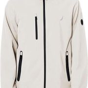 Nautica Mens Solid Lightweight Bomber Bright White XL