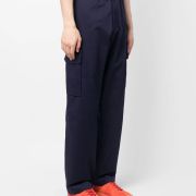 Marni Men’s straight-leg cargo trousers 46 Small 30-32W 31L Navy Blue $795 B4HP