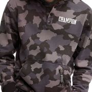 CHAMPION Men’s Urban Pursuits Standard-Fit Camouflage Fleece Hoodie Mesh Camo M