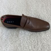 DKNY penny lance leather loafer left leg single shoe amputee shoe Brown SZ 9 M