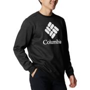 Columbia Mens Trek Crewneck Pullover Sweatshirt Long Sleeves Black XXL B4HP