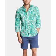 Nautica Mens Green Bluesail Palm Fronds Long Sleeve Button Down Shirt XXL B4HP