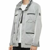 Calvin Klein Mens Gray Field Jacket with Zip-Out Hood MSRP $228 B4HP