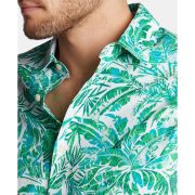 Nautica Mens Green Bluesail Palm Fronds Long Sleeve Button Down Shirt XXL B4HP