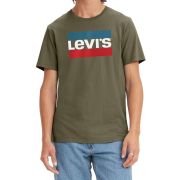 Levis Mens Sportswear Logo T-shirt Crewneck Short sleeve Martini Olive B4HP