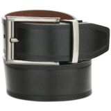 PERRY ELLIS PORTFOLIO Men's Leather Casual Swivel Buckle Dress Reversible Belt