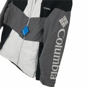 Columbia Men’s Hazel Deli Colorblocked Black, White And City Grey Jacket XL B4HP