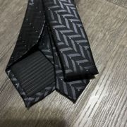 Alfani Men’s Devon Geo Silk Professional Neck Tie Black Size Regular