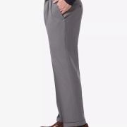 Haggar Men’s Premium Comfort Stretch Double Pleated dress pant 44×32 B4HP