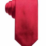 Alfani Mens Red Silk Dress Tie Skinny Slim Necktie One Size minor Issues B4HP