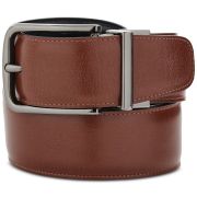 ORIGINAL PENGUIN Men’s Reversible Feather Edge Creased Bonded Leather Belt 34