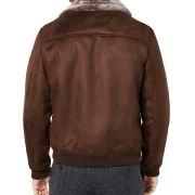 Tasso Elba Mens Faux-Shearling Flight Ja Espresso B4HP