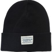 Barbour Mens Nautic Cuffed Beanie Black 1 B4HP