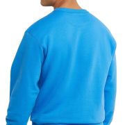 Champion Mens Sweatshirt Powerblend Fleece Logo S Blue S B4HP