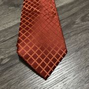 Perry Ellis Men’s Alvan Solid Tie Rustcopper Size Regular