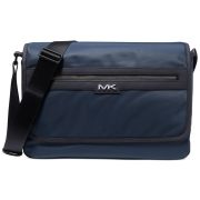 MICHAEL KORS Men’s Solid Gabardine Logo Messenger Bag B4HP