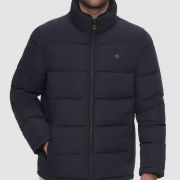 Calvin Klein Jacket Men’s Navy Full Zip Winter Puffer Coat L B4HP NO TAGS