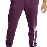 Champion Mens Powerblend Jogger Purple Pants Plum S B4HP