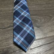 Perry Ellis portfolio Men’s Duxbury Classic Plaid Tie Blue One Size B4HP