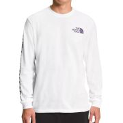 The North Face Mens Long-Sleeve Logo T-Shirt White XXL B4HP